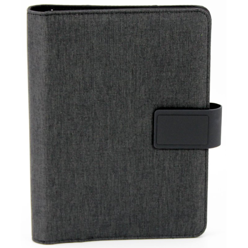 Herbruikbare planningsagenda met harde kaft zonder kalender, A5-formaat, antracietkleurig.